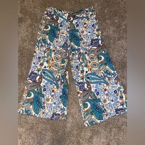 Cato Paisley Palazzo Wide Leg Pants